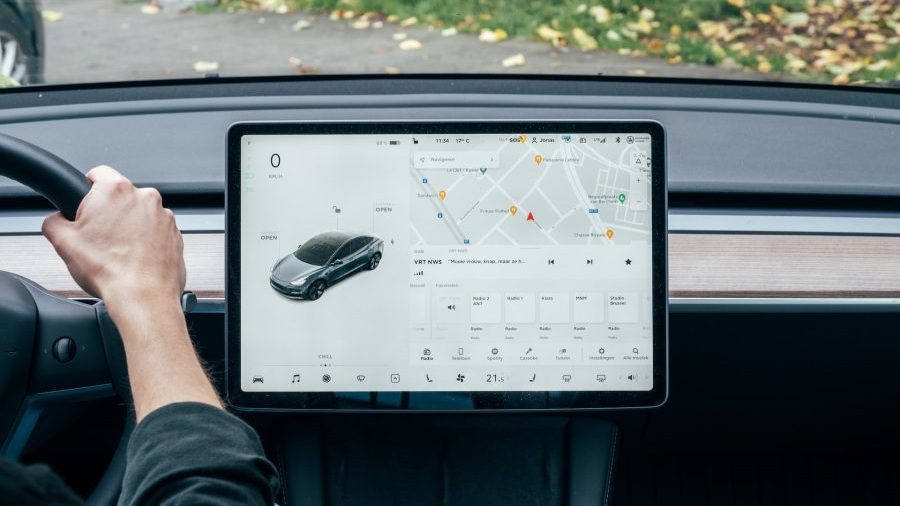 Navigation in a Tesla