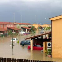 Flash flooding in Sigonella Italy