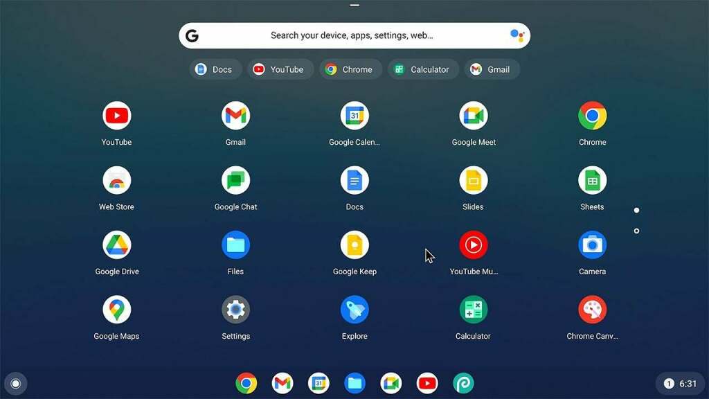 Chrome OS Desktop