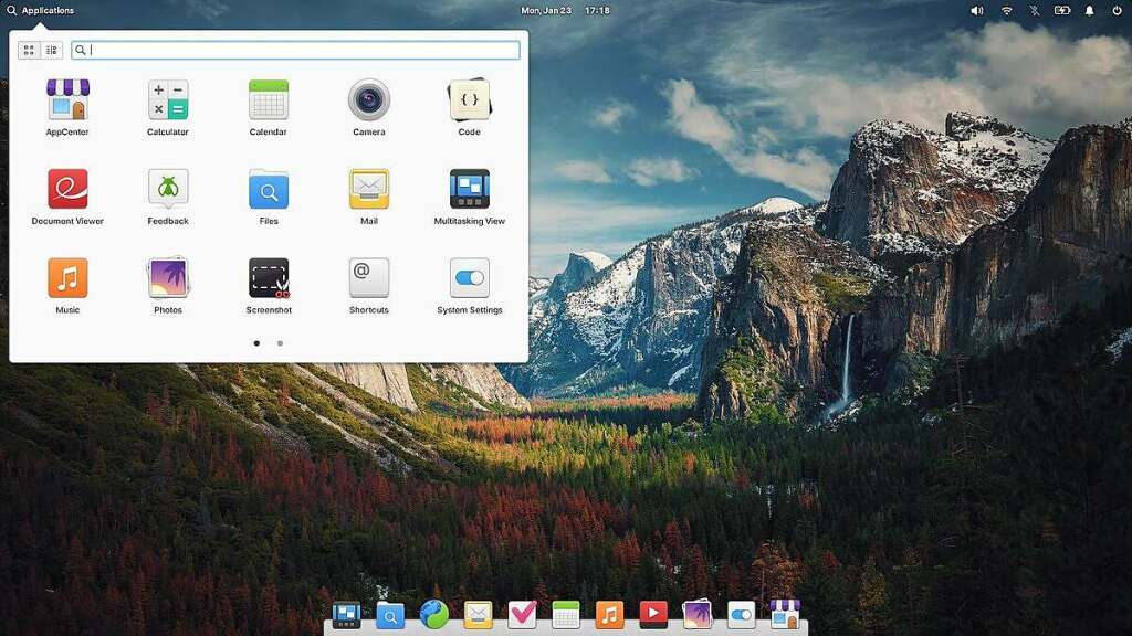 Elementary OS Desktop