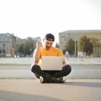 Laptop user