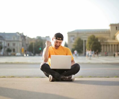 Laptop user