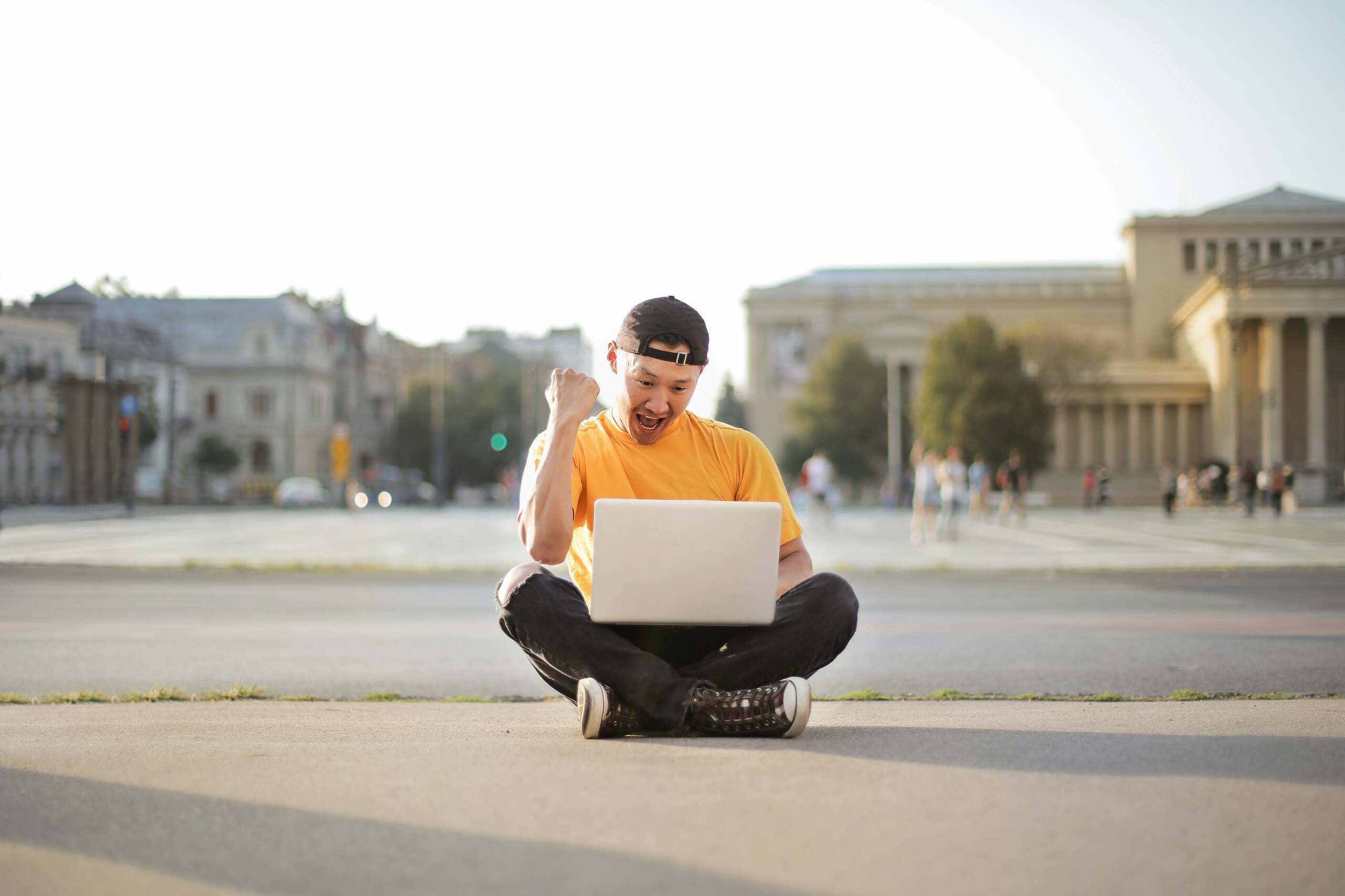 Laptop user