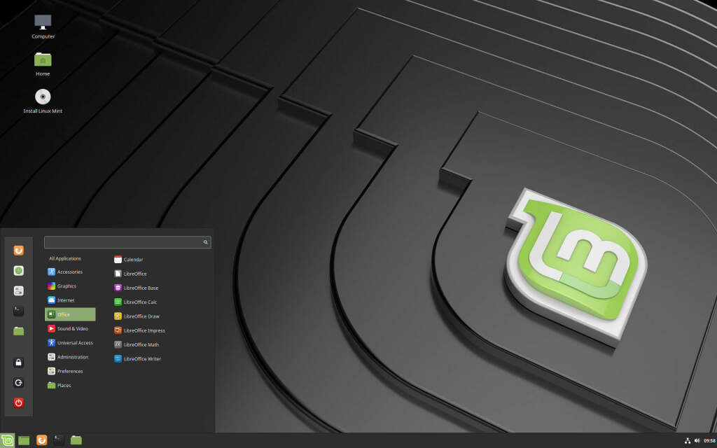 Linux Mint Cinnamon Desktop