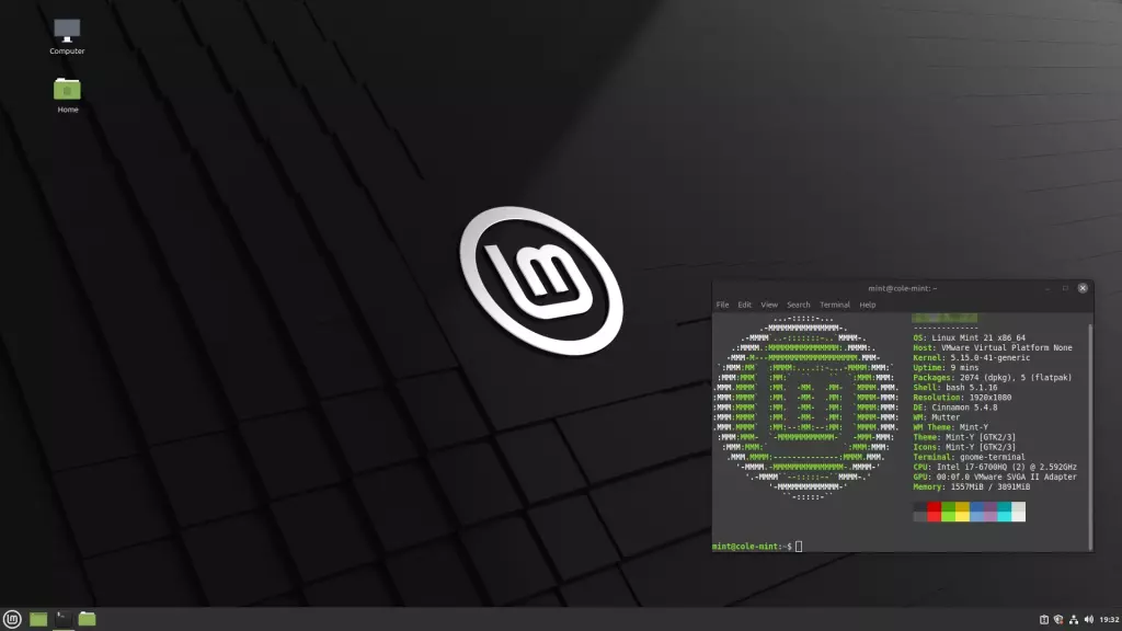 Linux Mint MATE (version 21) Desktop