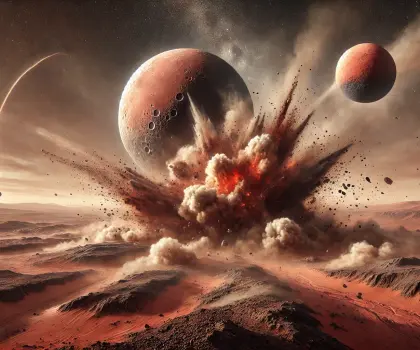 Mars Terrafoming by crashing the moons