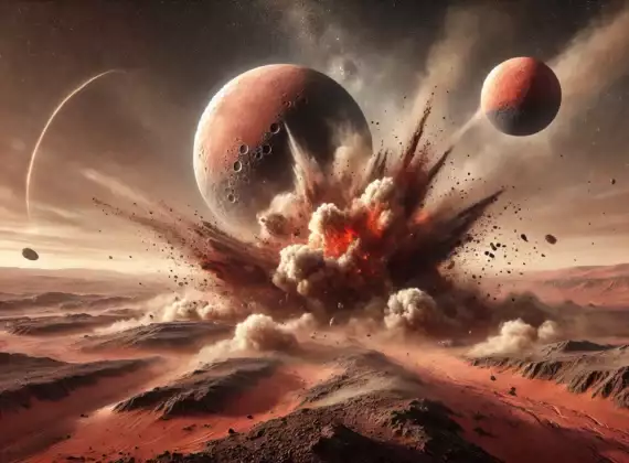 Mars Terrafoming by crashing the moons