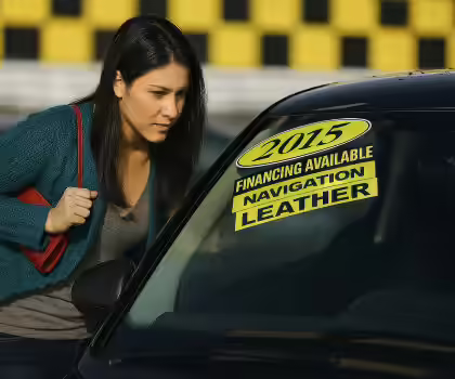 Cutomer car shopping